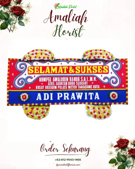 Papan Bunga Ucapan Selamat Plosokandang